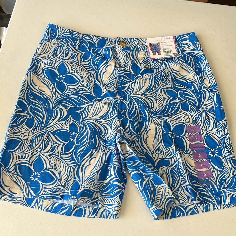 #2886 NWT STELLA PARKER Tropical Leaf Print Shorts
